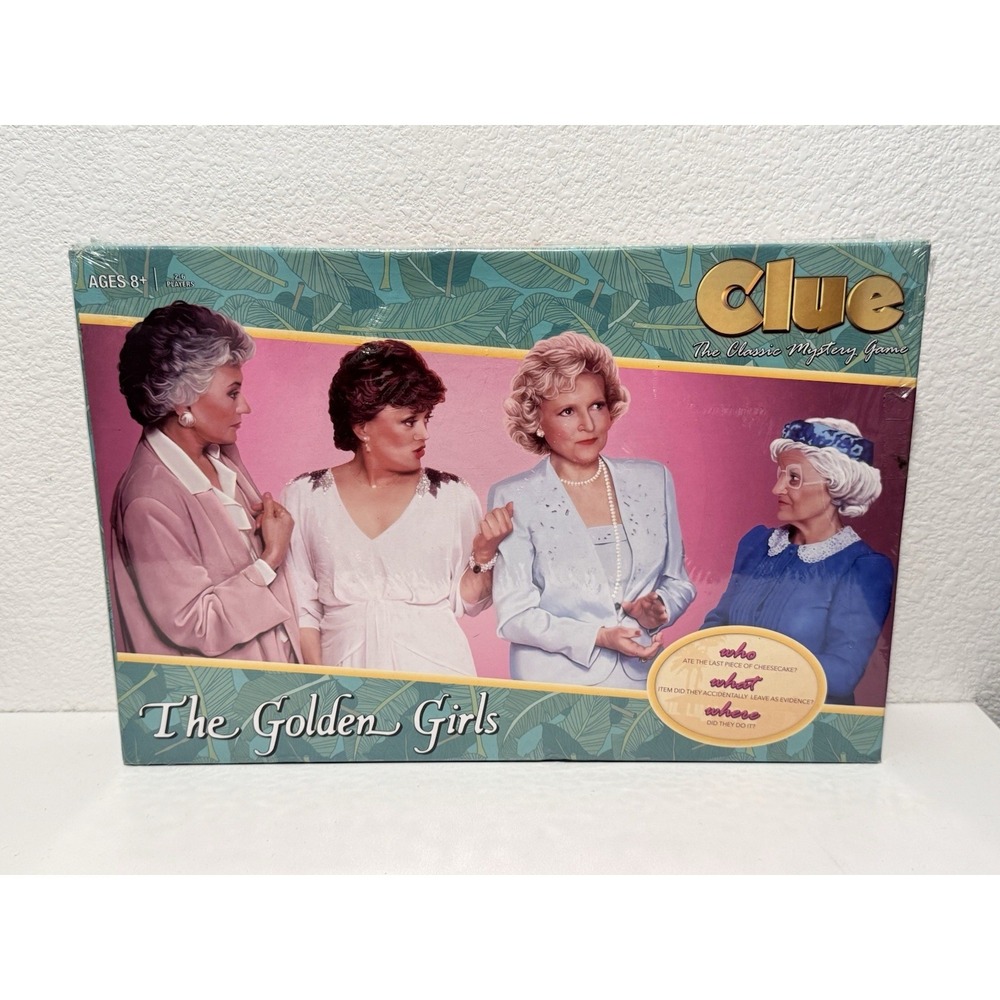 CLUE The Golden Girls Classic Mystery Board Game Betty White Hasbro 2017 NEW